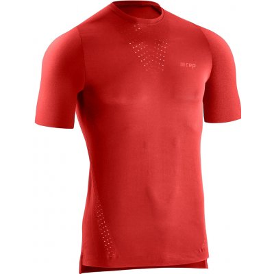CEP běžecké tričko Ultralight s krátkým rukávem pánské lava – Zboží Mobilmania