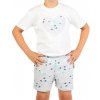 Dětské pyžamo a košilka ObleCzech dětské pyžamo srdíčka bílá
