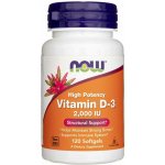 Now Foods Vitamin D3 2000 IU 120 kapslí – Hledejceny.cz