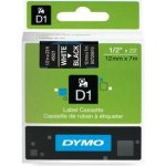 Dymo páska D1 12mm x 7m bílá na černé (S0720610) – Zbozi.Blesk.cz