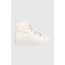 Calvin Klein sneakersy Jeans Flatform+ Cupsole Mid Softny YW0YW00918 white/Firecracker