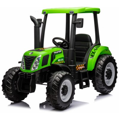 Mamido Dětský elektrický traktor Strong 24V 2x200W zelená