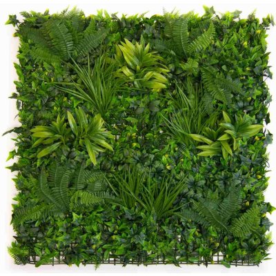 ZELENÁ STĚNA mix zelených rostlin, dílec 100 x 100 cm