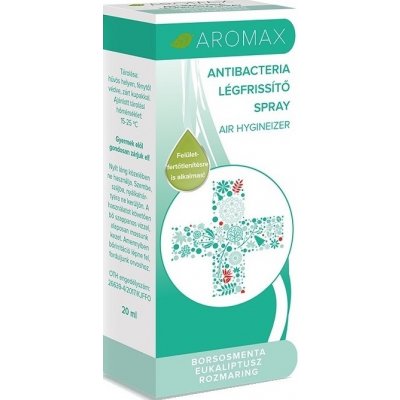 Aromax Antibacteria Osvěžovač vzduchu ve spreji Máta peprná, Eukalyptus, Rozmarýn 20 ml