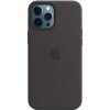 Pouzdro a kryt na mobilní telefon Apple Apple Silikonový vč. Magsafe pro iPhone 12 Pro Max Black MHLG3ZE/A