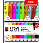 akrylové barvy Marabu Acryl Color sada 18 x 36 ml EFFECT – Hledejceny.cz