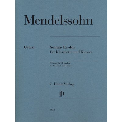 Felix Mendelssohn Bartholdy Sonáta Es dur pro klarinet a klavír