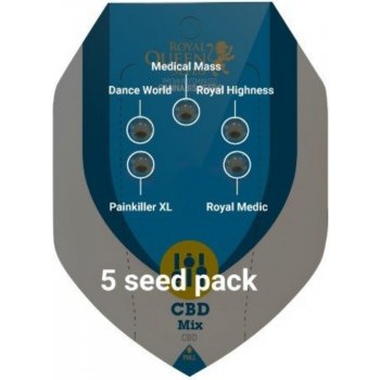 Royal Queen Seeds CBD MIX semena neobsahují THC 5 ks