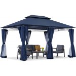 Garden Point Námořnicky modrý zahradní pavilon Ibiza 3x4 m s moskytiérou – Zboží Dáma