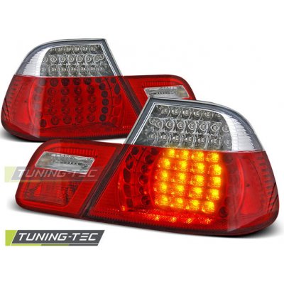 Tuning-Tec Zadní čirá LED světla BMW 3 E46 Coupe (1998 - 2003) - červené – Hledejceny.cz