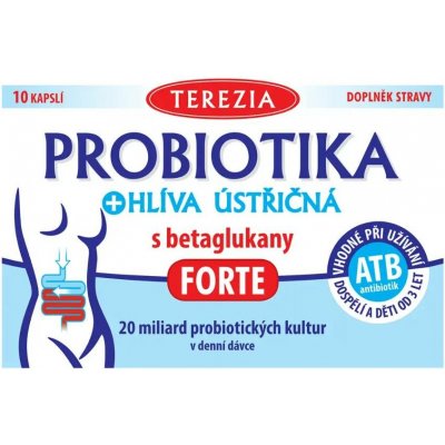 Terezia Company Probiotika hlíva ústřičná s betaglukany forte 10 kapslí – Hledejceny.cz