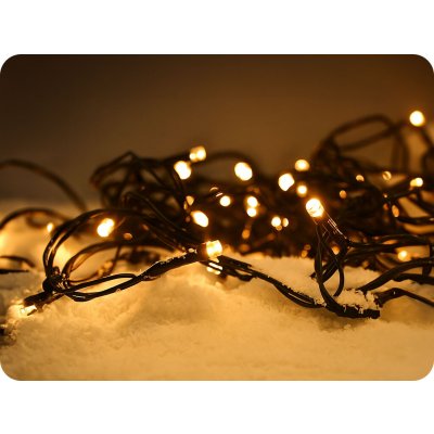 Solight 1V53-WW LED venkovní vánoční řetěz 5 m 50 LED 8 funkcí 3xAA teplá bílá – Zboží Dáma