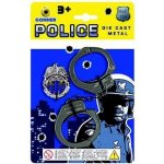 Gonher Set Kovová pouta + policejní odznak – Zboží Mobilmania