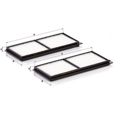 MANN-FILTER Kabinový filtr MANN CU23001-2 (MF CU23001-2) – Sleviste.cz