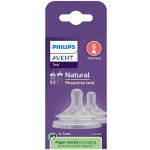 Philips Avent dudlík Natural Response na kaši 2 ks transparentní – Zboží Dáma