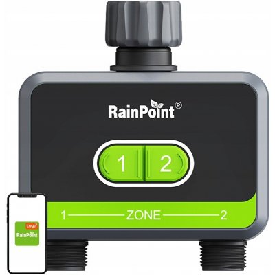 RainPoint ovladač pro 2 zóny s aplikací Tuya a BT 5.0 Hubem – Zboží Mobilmania