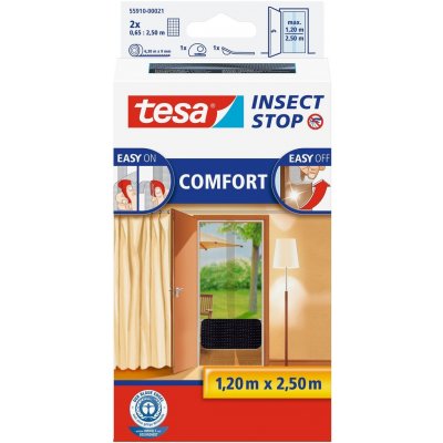 Tesa Insect Stop Comfort 55910-00021-00 2 x 0,65 m x 2,5 m antracitová – Zboží Mobilmania