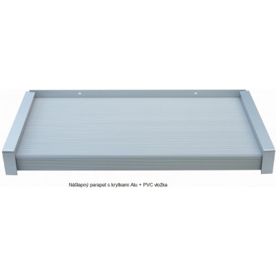 Aluris Balkónový parapet nášlapný pochozí protiskluzový 340 mm – HobbyKompas.cz