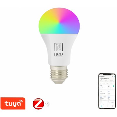 Immax NEO SMART LED žárovka E27 11W RGB+CCT barevná a bílá, stmívatelná, Zigbee, TUYA