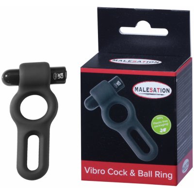 Malesation Vibro Cock & Ball Ring Vibrační nabíjecí kroužek na penis i varlata – Zboží Mobilmania