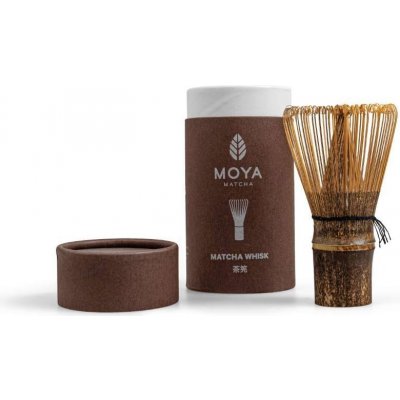 MOYA Chasen bambusová metlička na matcha čaj,tmavá, počet štětinek 100 – Zboží Mobilmania