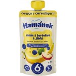 Hamánek kapsička Jablko s banánem borůvkou a jáhly 100 g – Sleviste.cz