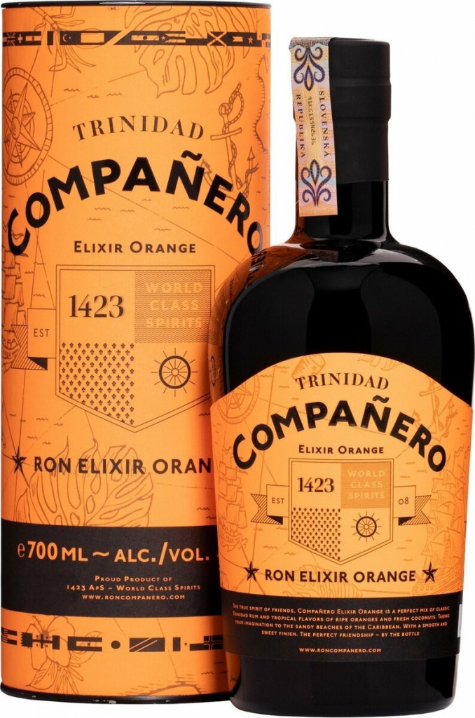 Companero TRINIDAD Ron Elixir Orange Rum 40% 0,7 l (tuba)