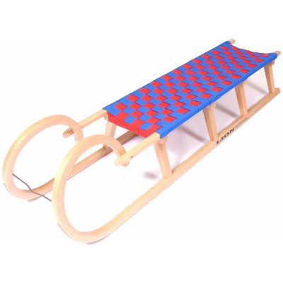 Bohemia Sport sáně dřevěné ROHAČKY 150 červeno-modrá – Zboží Dáma