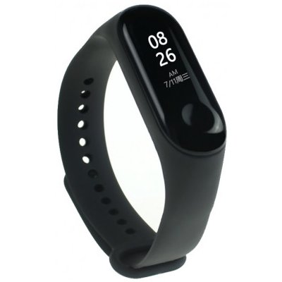 BStrap Silicone řemínek na Xiaomi Mi Band 3/4, black SXI006C01 – Hledejceny.cz