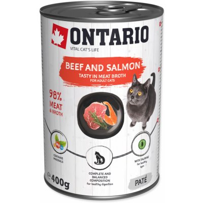 Ontario Cat Beef and Salmon 400 g