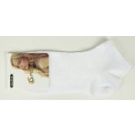 Pesail dámské bavlněné kotníkové ponožky bílé – Zboží Mobilmania
