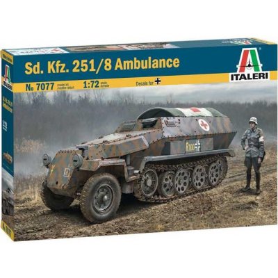 Italeri Model Kit military 7077 Sd.Kfz. 251: 8 Ambulance 1:72