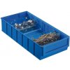 Úložný box Allit Plastový regálový box ShelfBox 183 x 400 x 81 mm modrý