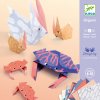 Vystřihovánka a papírový model Djeco origami Zvířecí rodinky