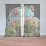 Sablio Záclony Veselá žába: 2ks 150x250cm – Zboží Mobilmania