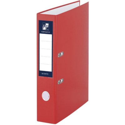 Karton P+P Pákový pořadač A4 5 cm SCONTO vínový 9-998 Červená | – Zboží Živě