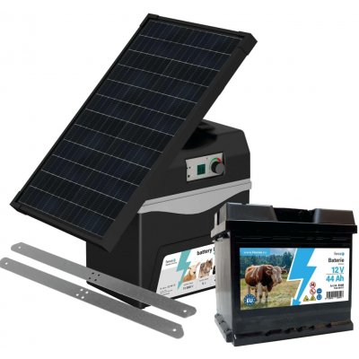 Bateriový zdroj fencee battery DUO BD50 + solární panel 30 W + konzole + baterie 44 Ah – Hledejceny.cz