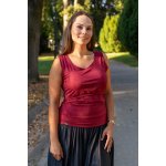 Jsem máma modalové kojicí tílko Bordó – Zboží Dáma