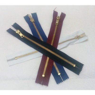 Zip mosazný riflový 22 cm – Hledejceny.cz