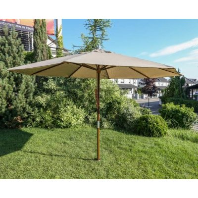 Ogrodos Deštník zahradní 3.5 m dřevěný zelený polyester 24653 od 11 799 Kč  - Heureka.cz