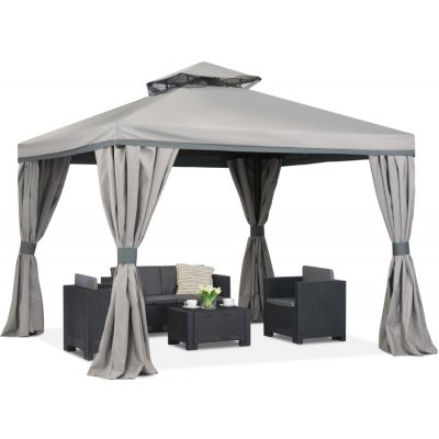 Garden Point Valencia 3 x 3 m šedá GAP505 – Zboží Dáma