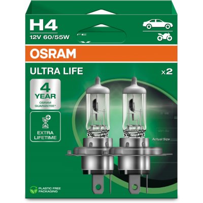 Osram Ultra Life H4 P43t 12V 60/55W 64193ULT-2HB 2 ks – Hledejceny.cz