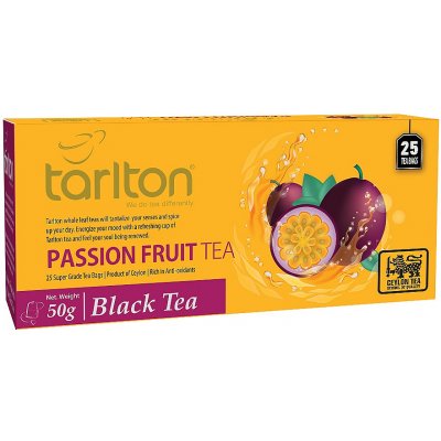 Tarlton Venture Tea Black Passion Fruit nepřebal 25 x 2 g