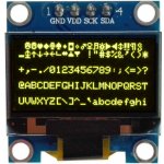 Grafický OLED displej 0.96" 128x64 I2C žlutý – Zbozi.Blesk.cz