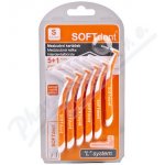 SOFTdent mezizubní kartáčky zahnutý S 0,5 mm 6 ks – Zboží Dáma