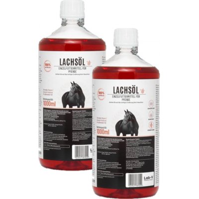 LAB-V Lachsöl Lososový olej pro koně 2 x 1 l – Sleviste.cz