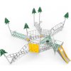 Dětské hřiště Playground System Šplhací sestava z nerezu se skluzavkou Forest