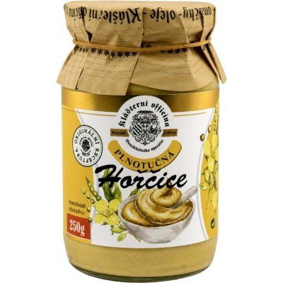 Klášterní officína Plnotučná hořčice 250g – Sleviste.cz