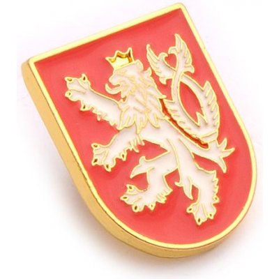 Odznak (pins) 20mm Český lev - barevný – Zboží Dáma