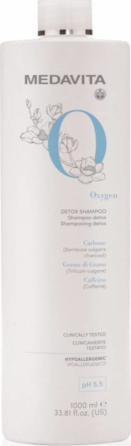 Medavita Detox Shampoo revitalizační pro buněčnou obnovu a okysličení pokožky 1000 ml